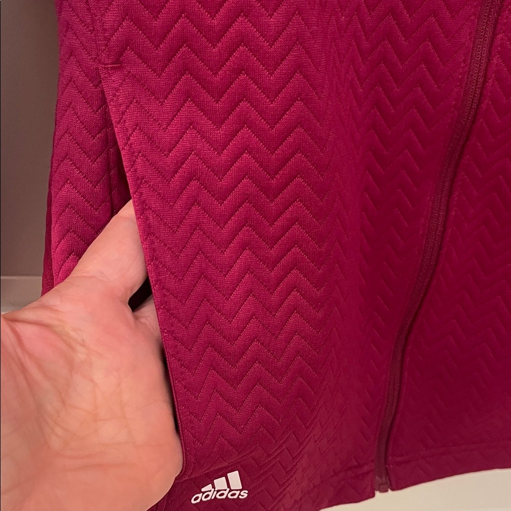 adidas Women's Burgundy Ski Jacket - Picture 7 of 13